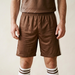 Ensemble de maillot de football unisexe marron, col rond, manches courtes, respirant, anti-transpiration, polyester écologique, numéro 7 sur le devant - Product Image 6