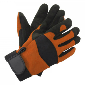 Gants de sécurité robustes en polyester, paume double couche, cuir synthétique souple Amara, ajustement parfait, poignet réglable, antistatiques - Product Image 2