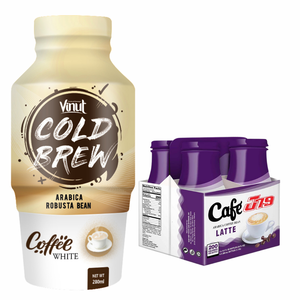 Boisson au café froid Arabica Robusta en canette aluminium 280ml, pure et naturelle, 10% Brix, VINUT, usine du Vietnam, distributeur en gros - Product Image 1