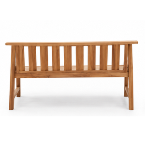 Banco de Jardín de Madera de Teca Sólida, Banco de Patio para Exteriores, Muebles de Asiento de Madera para Jardín, Terraza, Balcón - Product Image 4
