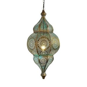Designer Iron Moroccan <b>Lantern</b> with Antique <b>Gold</b> Finish for Exclusive Home Decoration Collection - Product Image 4