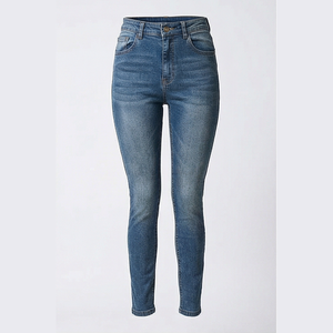 High Waist Slim Fit Stonewashed Denim <b>Jeans</b> <b>Men</b> Straight Leg Cotton Casual Autumn Style Pants - Product Image 1