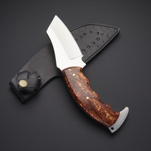 Couteau utilitaire à lame fixe fait main sur mesure, acier D2, manche en résine, couteau de camping extérieur EDC, fabricant OEM ODM en gros - Product Image 2
