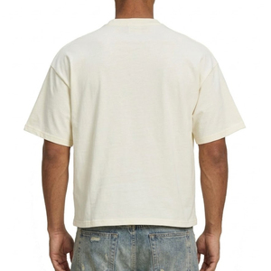 T-shirts surdimensionnés légers à séchage rapide 100 % coton avec logo frontal pour usage extérieur, prix bas en gros - Product Image 2