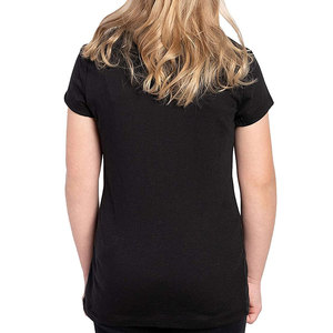T-shirt noir à manches courtes et col rond pour femme, motif tie-dye arc-en-ciel, style Hogwarts, 100 % polyester, avec logo - Product Image 6