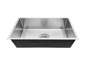 Embossed 304 Stainless Steel Handmade Undermount Single Bowl Rectangular <b>Kitchen</b> <b>Sink</b> Brushed Surface 3-Year Warranty OEM - Product Image 3