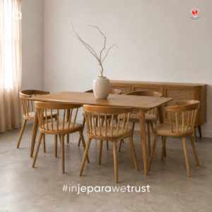 Chaise de salle à manger en teck sur mesure avec assise en rotin tressé, style scandinave moderne, mobilier d'extérieur écologique pour restaurant et complexe hôtelier - Product Image 2