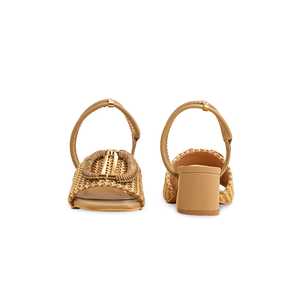 Sandalia de tacón marrón formal FR5423 - Product Image 2