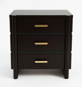 Table de chevet à 3 tiroirs, cadre de lit pour chambre à coucher, meubles en bois faits sur mesure, vente directe d'usine, mobilier d'intérieur en gros - Product Image 1