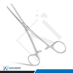 Pinza Hemostática Recta Accuram Rochester Kocher, Pinza Quirúrgica para Arterias, Instrumento de Acero Inoxidable con Bloqueo para Uso Dental, CE - Product Image 1