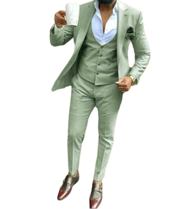 Nuevo Traje de Hombre de Negocios de Diseño Personalizado y Alta Calidad, Pantalones Transpirables de Talla Grande, Estilo Americano/Italiano/Británico, Traje de 360g - Product Image 1