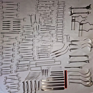 Kit chirurgical complet de laparotomie manuelle 197 pièces en acier inoxydable, instruments chirurgicaux anti-rouille passivés - Product Image 1