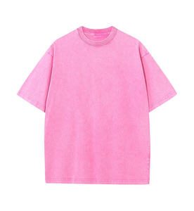 T-shirt délavé à l'acide pour homme, en coton épais, style vintage, décontracté, doux, durable et confortable pour le quotidien - Product Image 5