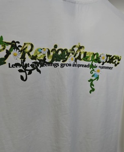 Camiseta Casual de Manga Corta para Hombre, Unisex, 220g, 100% Algodón, Transpirable, de Secado Rápido, con Nuevo Estampado de Letras, Ropa Urbana de Verano - Product Image 4
