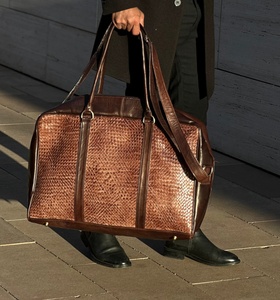 Premium Genuine Leather Fringe Handbag for Women – Vintage Boho Style Shoulder <b>Bag</b> with Tassels & <b>Studded</b> Detail - Product Image 1