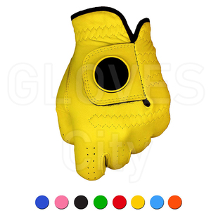 Custom Logo Cabretta Leather Golf <b>Gloves</b> Men Professional Anti-Slip Breathable Soft <b>Grip</b> OEM Bulk Supply - Product Image 5