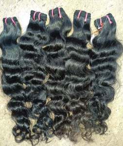 Extensiones de Cabello Indio Virgen de la Mejor Calidad, Colección Auténtica de Templo, Ondulado Profundo, Puntas Gruesas y Voluminosas - Product Image 2