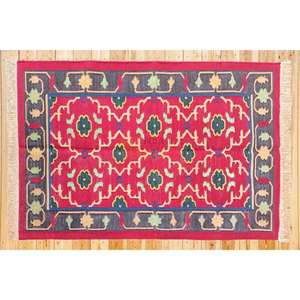 Tapis Dhurrie durables tissés à la main dans un design classique à tissage plat Tapis Kilim parfait Espaces de vie et de chambre à coucher - Product Image 3