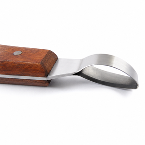 3 <b>Set</b> Hoof Knife <b>Wooden</b> Handle Horse Claws Knives Farrier Tools Equine Veterinary Instruments for Animal Grooming - Product Image 4