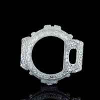 Montre Starspire Jewels GA100 Hip Hop Gshock Vintage Luxe en argent sterling 925 sertie de diamants Moissanite VVS, lunette 40-44 mm