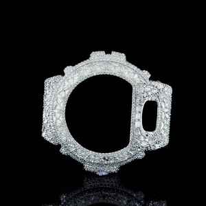 Montre Starspire Jewels GA100 Hip Hop Gshock Vintage Luxe en argent sterling 925 sertie de diamants Moissanite VVS, lunette 40-44 mm - Product Image 1