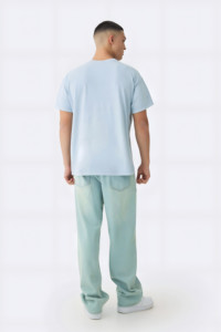 T-shirt en coton 100% avec impression en relief, de bonne qualité, pour hommes, col rond, séchage rapide, vente en gros - Product Image 5