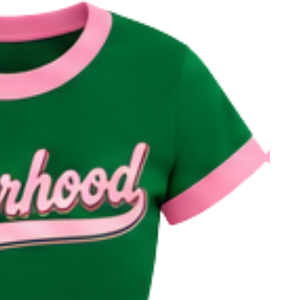   เสื้อยืดกราฟิกสีเขียวสำหรับผู้หญิง ลายตัวอักษร Sisterhood แขนสั้น คอกลม สไตล์ลำลอง แฟชั่นที่ได้รับแรงบันดาลใจจากกลุ่มเพื่อนร่วมงาน - Product Image 3