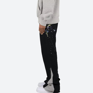 กางเกงผู้ชายคุณภาพพรีเมียม ทรงตรง ลายทาง ขายดี กำลังฮิต คุณภาพดีที่สุด ทรงขาบาน ลดราคาพิเศษสำหรับขายออนไลน์ - Product Image 6