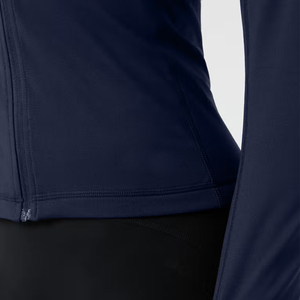 Women Nylon Seamless Sports Jacket High Elastic Zip up Jacket <b>Long</b> <b>Sleeve</b> Tight-fitting Running Fitness Coat Gym Jacket - Product Image 4