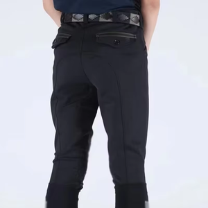 Pantalones de equitación para niños, diseño de moda, transpirables, elásticos en cuatro direcciones, color negro, para primavera y actividades al aire libre. - Product Image 5