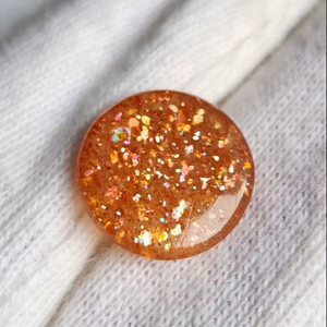 Piedras Preciosas de Cabujón de Piedra Solar Natural, Redondas, de Alta Calidad, 100% Naturales, con un Brillo Intenso y Espectacular - Product Image 1