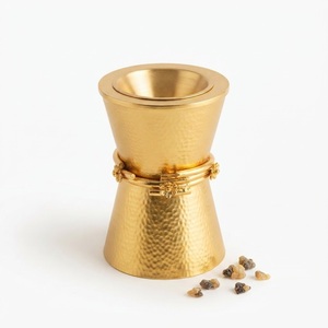 Metal Incense Burner Gold Arabic Mubkhar Middle Eastern <b>Oud</b> <b>Bakhoor</b> Burner Holder Censer For Ramadan Home Decor Gift Low Price - Product Image 5
