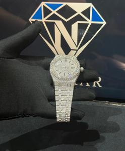 Reloj de Lujo con Diamantes Moissanite, Movimiento Automático, Estilo Hip Hop para Hombre - Product Image 3