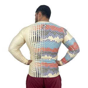 เสื้อแรชการ์ดแขนยาวขายส่ง ป้องกันแสงแดด เสื้อแรชการ์ดแขนยาวสำหรับผู้ชาย ระบายอากาศได้ดี ออกแบบเองได้ - Product Image 5