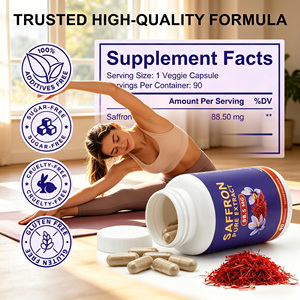 Suplemento de Azafrán OEM/ODM para el Cuidado de la Salud, Aumenta la Energía y la Concentración, Crocin 5% 10% 40%, Cápsulas de Extracto de Azafrán - Product Image 2