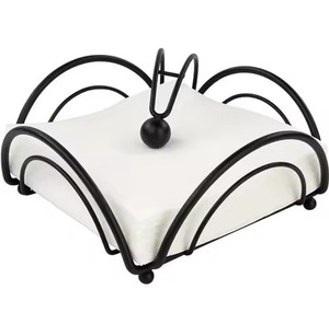 Premium Table Decor Metal Napkin Stand For Dining Table And <b>Kitchen</b> Stylish <b>Tissue</b> <b>Holder</b> For Home Office And Restaurant - Product Image 2