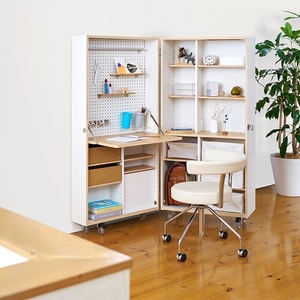 Mesa de Trabajo Plegable para Manualidades MODELLO, Fabricada en Japón con Panel de Madera, Almacenamiento Compacto para Modelismo y Artesanía - Product Image 2