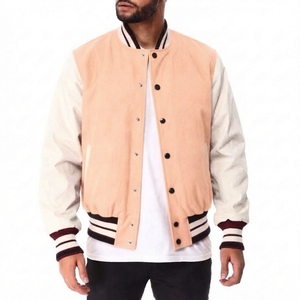 Chaqueta Varsity de Manga Larga para Hombre, Nueva Moda, Personalizable con Logotipo y Color, Bordado Frontal, Alta Calidad - Product Image 1