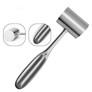 Martillo Quirúrgico Ortopédico Kirk Bone de 7 Pulgadas y 22 oz, Cabeza Cilíndrica de Acero Inoxidable, Mango Ranurado, Reutilizable, Herramienta con Certificación CE - Product Image 1