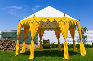 Luxury White and Yellow Outdoor Pavilion <b>Tent</b> Elegant <b>Canopy</b> for Weddings Garden Parties and Events - Product Image 3