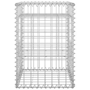 Pali del cestello del gabbione 2 pezzi 15.7 "x 15.7" x 23.6 "prodotti di recinzione in ferro - Product Image 5