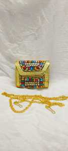 Sacs de soirée en perles mosaïques, détails artisanaux vibrants, mariages, fêtes, occasions de cadeaux, boutique de mode, vente en gros, polyester - Product Image 2
