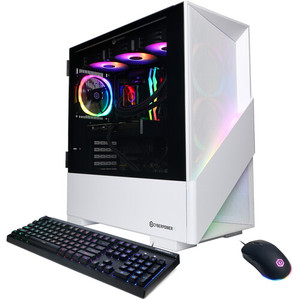Computadora de Escritorio CyberPowerPC Gamer Sup-Liquid Cool Nueva y Original con AMD 7 7800X3D de 12 Núcleos, 16GB GDDR5, SSD+HDD, Enchufe Estadounidense - Product Image 1