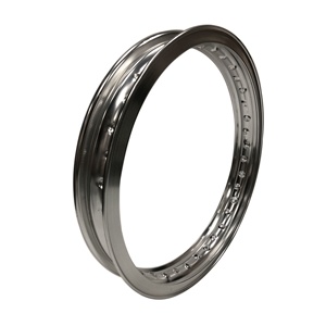<strong>Akront</strong> Style H 2.15x19 Vintage Motorcycle Alloy Wheel Rim Mirror Polished 7116 Aluminum | Lightweight High-Strength - Product Image 3