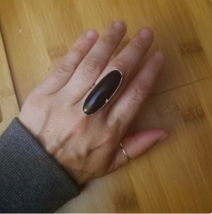 Wholesale Natural Big Black <b>Onyx</b> <b>Ring</b> 925 Sterling Silver Handmade Large Oval Black <b>Onyx</b> Statement <b>Ring</b> Vintage Boho Gemstone - Product Image 1