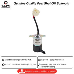 0526004151 TAIYI Solenoide de Paro de Combustible para Cortacésped de Giro Cero, Excavadora, Cargadora de Ruedas, <span class=keywords><strong>Tractor</strong></span>, 1 Año de Garantía para Corte de Combustible - Product Image 1