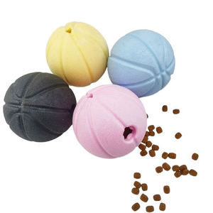ของเล่นเคี้ยวสำหรับสุนัข TPR สีสันสดใส ทนทาน ทำจากยางแข็ง ลูกบอลเด้งดึ๋ง ของเล่นฝึกสุนัขแบบอินเทอร์แอคทีฟ ลูกบอล TPR มีเสียงบีบ ของเล่นสุนัข - Product Image 2