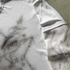 Camiseta térmica de punto gofrado para hombre, manga larga, mezcla de algodón, cuello redondo, informal, para usar en capas. - Product Image 4