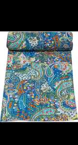 Couverture en coton patchwork motif pastèque, technologie rafraîchissante, pour l'été, matelassée, faite main, douce, style INS Japon & Corée, vert froid - Product Image 5