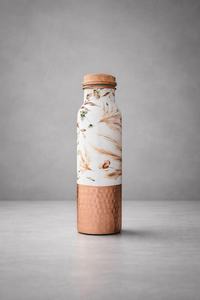 Handmade Pure <b>Copper</b> <b>Drinking</b> <b>Bottle</b> with Elegant Black Pattern Durable Leak Proof Design for Everyday Water Storage - Product Image 5